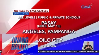 No facetoface classes May 17 2024  Unang Balita [upl. by Mattheus285]