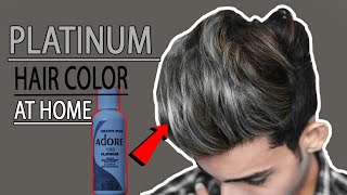 Permanent Silver Platinum Gray Hair Color At Home ☆ SAYAN [upl. by Shamma236]