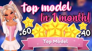 HOW TO BECOME A TOP MODEL IN 1 MONTH HOW TO FARM WITHOUT ANY SOCIAL MEDIA  Roblox Dress To Impress [upl. by Lennod]