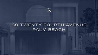 39 Twenty Fourth Avenue Palm Beach  Gold Coast Real Estate  Kollosche [upl. by Artus]