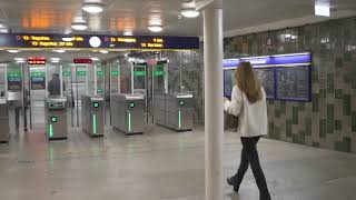 Sweden Stockholm Aspudden Subway Station 1X KONE elevator 1X escalator [upl. by Hew]