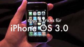 iPhone OS3  Tipps amp Tricks German version [upl. by Eelyek]