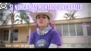 Si nunca has montado a caballo este video es para ti 🤠  TUTORIAL COMO MONTAR 🐴 [upl. by Garnet]