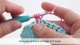 Crochet  Half Double Crochet left handed [upl. by Wain201]