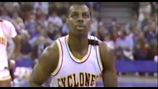 1986  Iowa State vs Nebraska  Big 8 Tournament SemFinals  NCAA Basketball [upl. by Gomer]