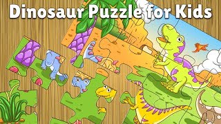 Dinosaur jigsaw puzzles for kids and toddlers  free [upl. by Schriever]