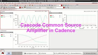 Cascode Common Source Amplifier Analysis in Cadence [upl. by Billy]