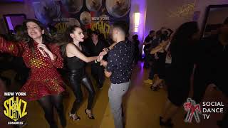 New York SBKZ Congress  Denia Plasencia amp Dedie Plasencia Social Dancing 2024 [upl. by Nylrebma]