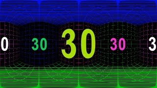 30 sec COUNTDOWN TIMER  v 630  with VOICE 10 to 0  360 grad video VR [upl. by Adnorrehs896]