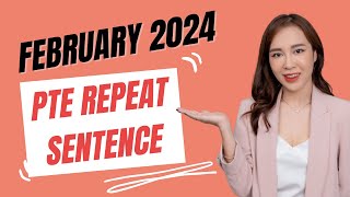 February 2024  PTE Repeat Sentence Prediction pte2024 [upl. by Craggy]