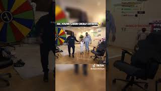 Kai Cenat  Yoshon amp G Herbo doing footwork [upl. by Hsatan]