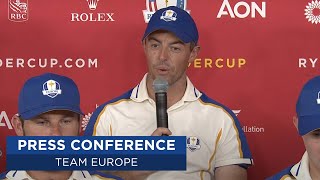 Team Europe PostMatch Press Conference  2020 Ryder Cup [upl. by Trinl]