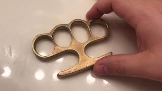 Lincoln pattern Plowshare Forge Brass Knuckles Review [upl. by Ecitnerp737]