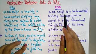 ES5 and ES6 difference  Javascript  Bhanu Priya [upl. by Chere]