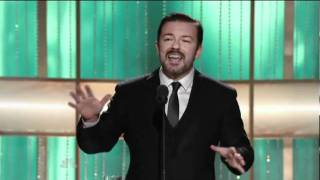 Golden Globes 2011  Ricky Gervais Opening Monologue soustitres français [upl. by Ymled]