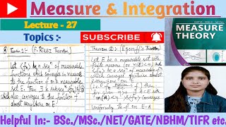 Lec27Statement amp proof of FRiesz theorem amp DFEgoroffs theoremplaylisttelegramlinks👇 [upl. by Dugan]