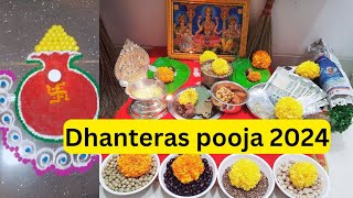 Dhanteras pooja 2024  dhanteras pooja vidhi  dhanteras pooja kaise kare  diwali pooja [upl. by Culliton]