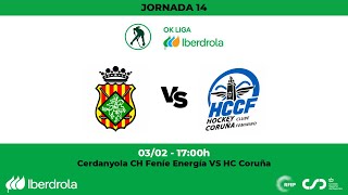 OKLigaIberdrola  Cerdanyola Feníe Energia  HC Coruña 14ª Jornada [upl. by Boylan245]