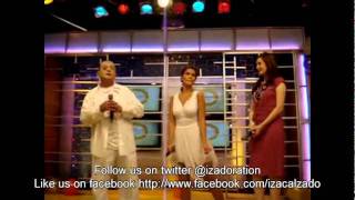 Iza Calzado and her Dad Lito Calzado cute video [upl. by Eemyaj]