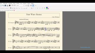 Star Wars theme sheet music for trumpet [upl. by Dunning]