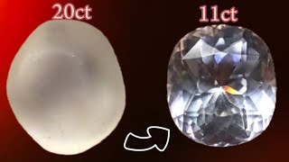 Topaz Gems Lapidary  White Topaz Stone cutamppolish Handmade topazstone topaz [upl. by Iralam330]