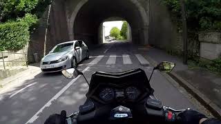 TMAX 530 AKRAPOVIC GOPRO TUNNEL [upl. by Butler625]