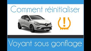 Comment enlever le voyant pression pneus sur CLIO 4 [upl. by Irving]