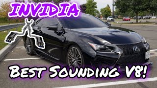 Lexus RCF Gets Invidia Q300 Exhaust Best Sounding V8 [upl. by Rekcut907]