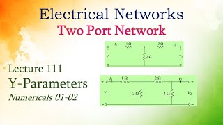 Lecture 111 Yparameters Numerical 0102 [upl. by Therese434]