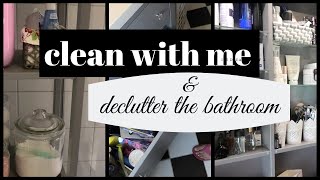 clean with me  Putzroutine Badezimmer  declutter and organize the bath [upl. by Airetak]