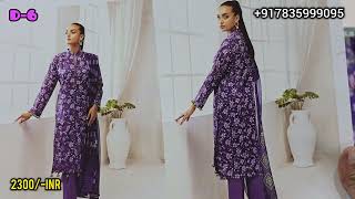 Nur Chikankari LawnLuxury Lawn Emb SuitContact 917835999095 [upl. by Anton]