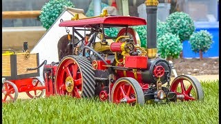 FANTASTIC RC STEAM TRACTOR Real working [upl. by Ramsa]