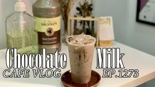 Cafe Vlog EP1273  Chocolate Milk  Iced chocolate milk  Chocolate drinks [upl. by Smailliw335]