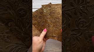 DIY LEATHER FROM A PAPER BAG papercraft junkjournal diy crafting easyjunkjournaltips [upl. by Mahgirb]