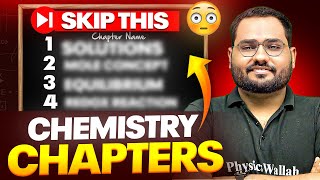 JEE MAINS 2025 Skip these Chapters For CHEMISTRY❌ High Priority Chapters🚨✅ [upl. by Disini]