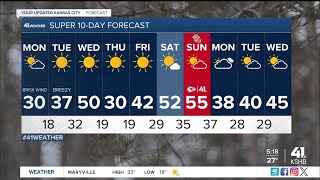 A bitter cold Monday with improvements by midweek [upl. by Anaylil712]