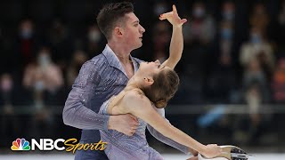 Mishina and Galliamov lead a Russian sweep at the European Championships  NBC Sports [upl. by Rosemary455]