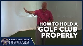 How to Hold a Golf Club Properly [upl. by Eatton]