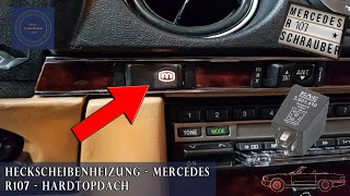 Heckscheibenheizung prüfen  Funktion  Mercedes SL R107 [upl. by Frans435]