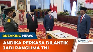 Jokowi Lantik Andika Perkasa Jadi Panglima TNI [upl. by Laise]