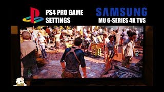 PS4 PRO with Samsung MU6290 MU6300 MU6070 MU6100 MU6Series [upl. by Disario]