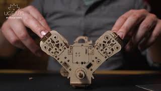 MODELLI UGEARS  MOTORE V8 [upl. by Ulysses]