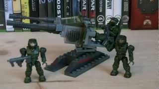 Halo Mega Bloks 96808 UNSC Turret Review [upl. by Erdne463]