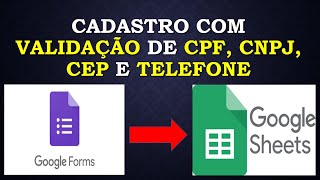 CADASTRO de CLIENTES com Google Forms FORMULÁRIO WEB e Planilha Google [upl. by Herrod786]