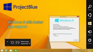 Windows 10 but it looks like Windows 81 ProjectBlue review [upl. by Budworth2]