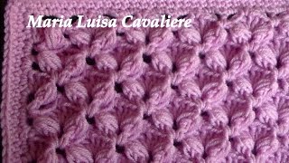 Punto fiocchetti alluncinetto tutorial [upl. by Adohr]