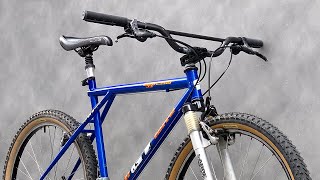 90s GT mountain bike restoration amp custom build [upl. by Osman585]