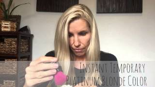 Instant Temporary Platinum Blonde Hair Color [upl. by Moureaux]