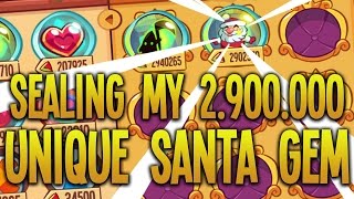 CREATING AND SEALING UNIQUE SANTA GEM 2900000 value  King of Thieves [upl. by Ongun]