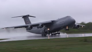 Amazing C5 Galaxy Screaming Takeoff [upl. by Polik479]